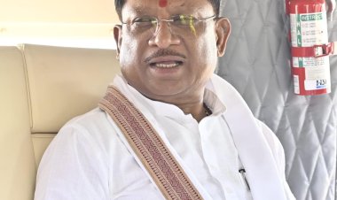 रायपुर से सुशासन तिहार के दौरे पर हेलीकाप्टर से सीएम हुवे रवाना