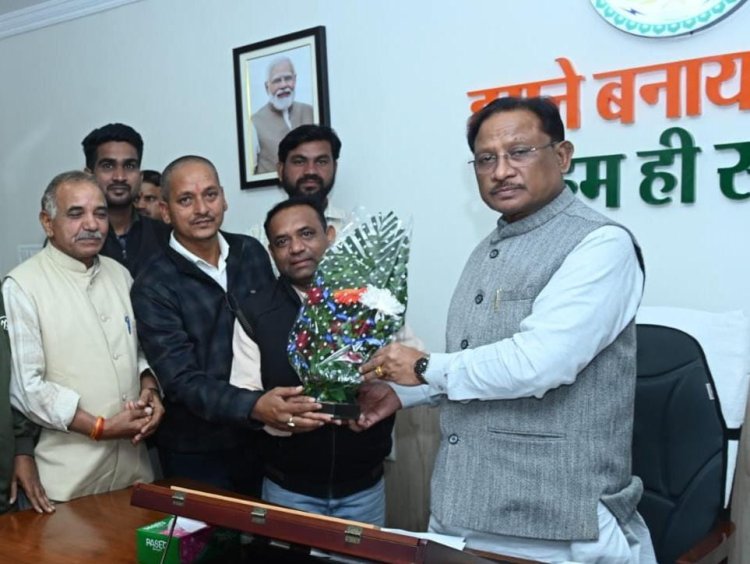रायपुर : मुख्यमंत्री विष्णु देव साय से कुंभकार समाज के प्रतिनिधि मंडल की सौजन्य मुलाकात,   