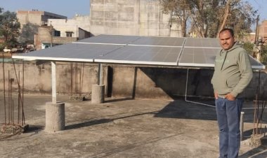 सौर ऊर्जा से अनिल का घर हुआ रोशन  