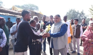 पर्यटन एवं संस्कृति मंत्री राजेश अग्रवाल ने लखनपुर में 4.18 करोड़ से अधिक की 26 विकास कार्यों का किया भूमिपूजन 