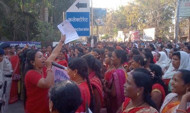 निमितीकरण सहित तीन सूत्रीय मांगों को लेकर भारी संख्या में सड़कों पर उतरी आंगनबाड़ी कार्यकर्ताएं सहायिकाएं,जिलाध्यक्ष कविता यादव ने कहा मांग पूरी नहीं होने की दशा में जल्द ही होगा तीव्र आंदोलन