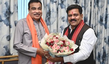 केंद्रीय परिवहन मंत्री नितिन गडकरी से मिले उपमुख्यमंत्री विजय शर्मा  