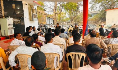 चिरमिरी पुलिस ने शांति, सौहाद्र और भाईचारे के साथ होली का त्यौहार मनाने की की अपील