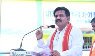 उपमुख्यमंत्री ने 4.08 करोड़ रूपए की लागत के सकरी नदी तटबंध निर्माण का किया भूमिपूजन  