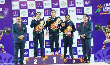 खेलो इंडिया ट्राइबल गेम्स 2026 : 58 किग्रा महिला वेटलिफ्टिंग में अरुणाचल की अनाई वांग्सू ने जीता स्वर्ण  