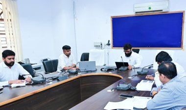 कलेक्टर श्री रोहित व्यास ने ग्राम पंचायतों में संचालित विकास योजनाओं की समीक्षा की,पारदर्शिता के साथ समय पर खाद्य वितरण सुनिश्चित करने के निर्देश,बच्चों के डिजिटल शैक्षणिक रिकॉर्ड हेतु अपार आईडी अनिवार्य रूप से बनाने को कहा