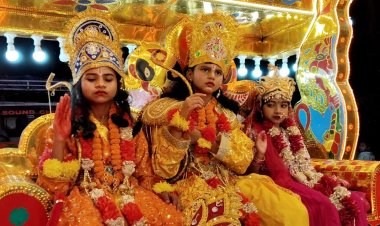 चिरमिरी के हल्दीबाड़ी में हनुमान जयंती पर निकली भव्य शोभायात्रा, मंत्री श्याम बिहारी जायसवाल यात्रा में हुए शामिल,